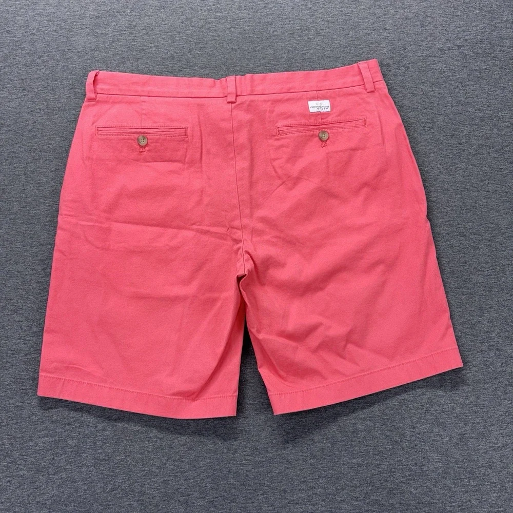 Vineyard Vines Breaker Shorts Mens Size 36x9 Chino Pink Stretch Preppy Resort‎